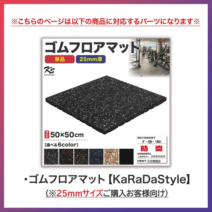 KaRaDa Style 端材 ゴムマット ジムマット 25mm 防音 防振 床 ホーム