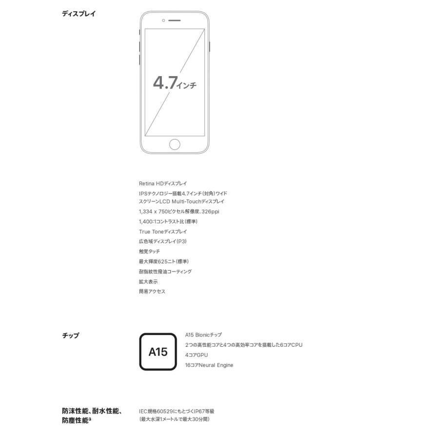 iPhone SE（第3世代） 「新品 未開封品」SIMフリー SE (第3世代) 64gb