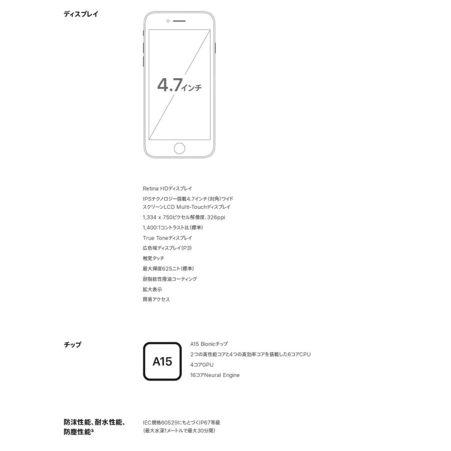 iPhone SE（第3世代） 「新品 未開封品」SIMフリー SE (第3世代) 64gb