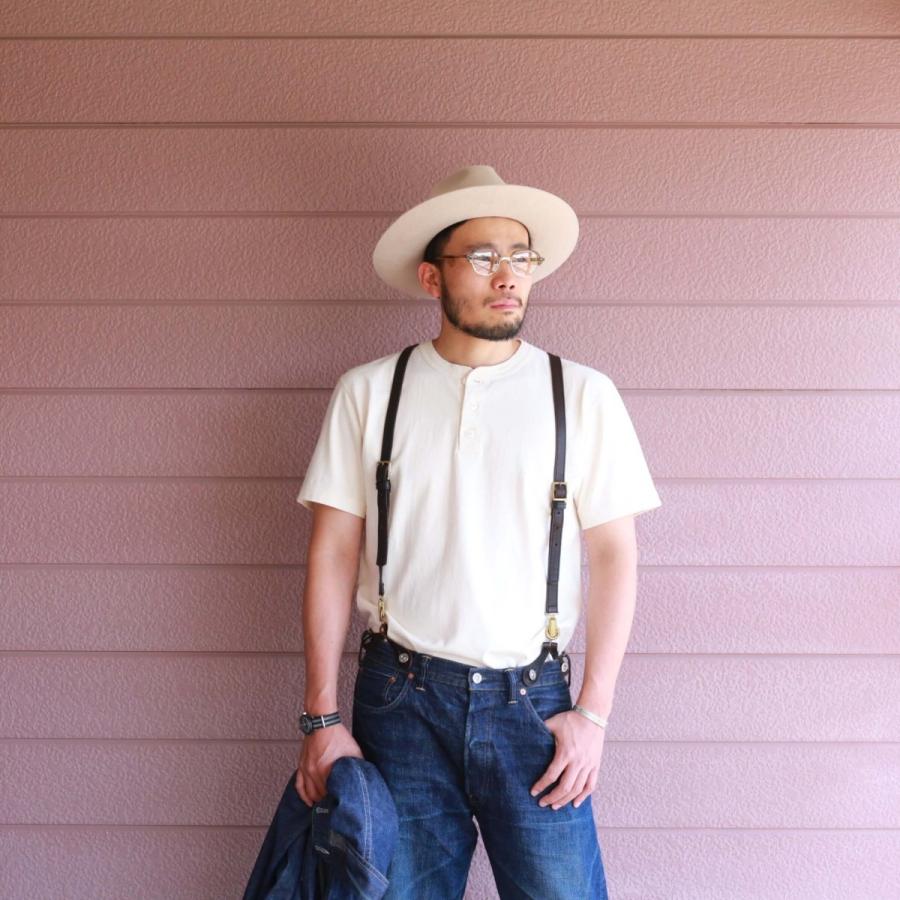 vasco（ヴァスコ） レザーサスペンダー ブラック LEATHER SUSPENDER