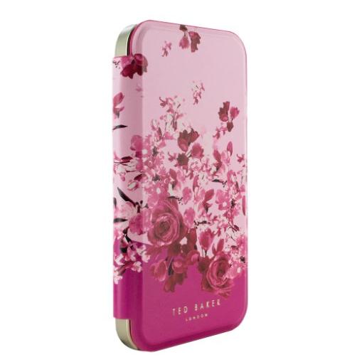 iphoneケース 手帳型 ミラー付き 鏡【テッドベイカー TED BAKER
