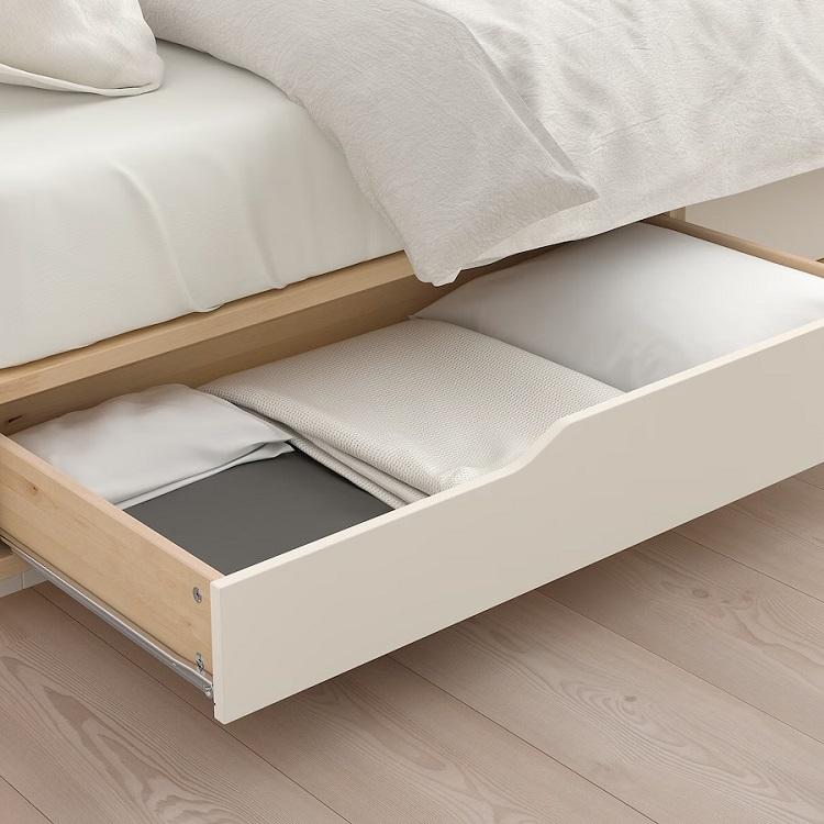 イケア（IKEA） IKEA - - MANDAL -マンダール- ベッドフレーム 収納