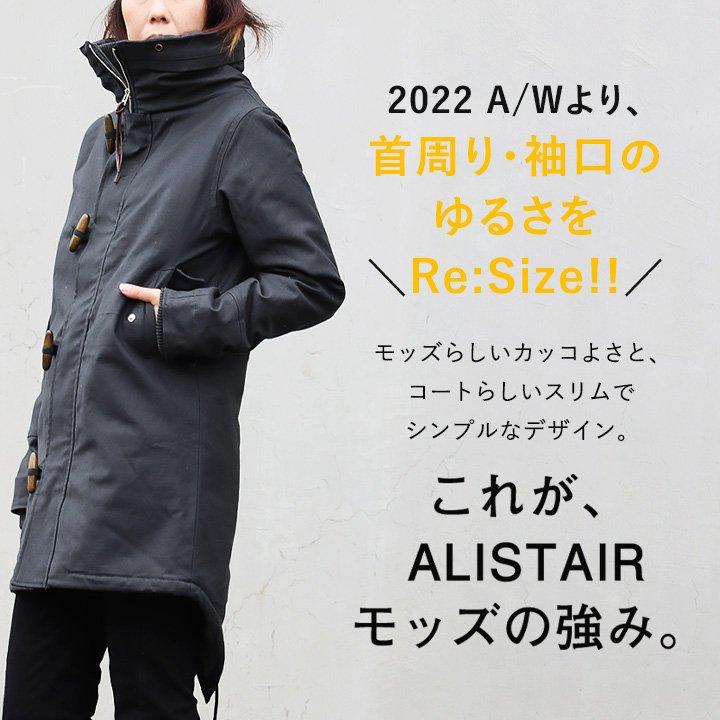 ALISTAIR モッズコート メンズ レディース ストレッチ 裏ボア スリム