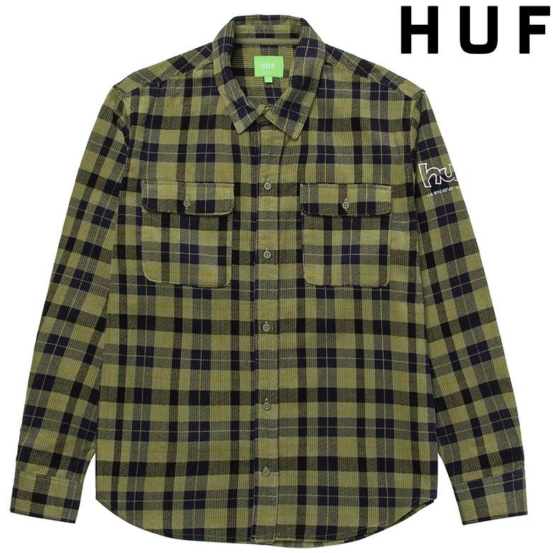 HUF（ハフ） （ ハフ シャツ ）HUF PRINTED WAYLON L/S CORD SHIRT
