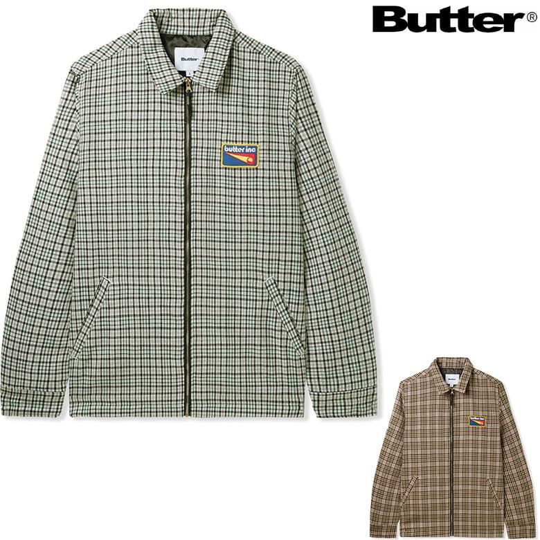 バターグッズ ジャケット BUTTER GOODS ROLLER ZIP JACKET チェック