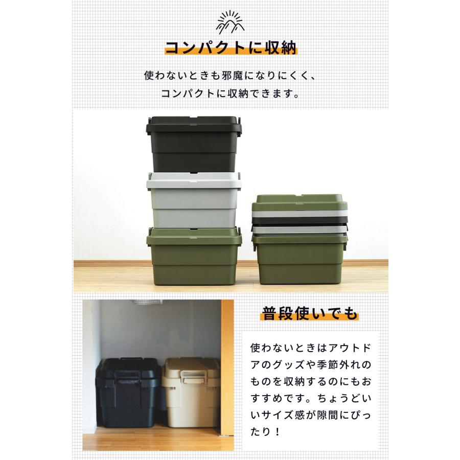 東谷 コンテナボックス 収納 キャンプ スタッキング トランクカーゴ