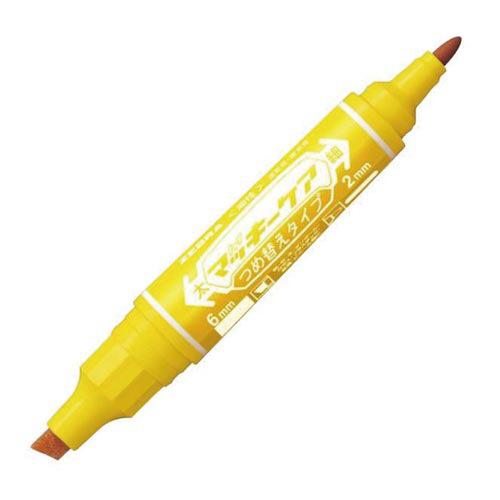 マッキー ゼブラ ハイマッキーケア つめ替えタイプ インク色：黄 細字