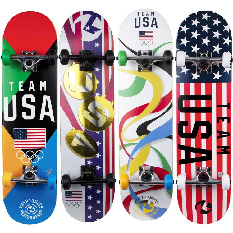 スケートボード コンプリート スケボー オリンピックモデル TEAM USA