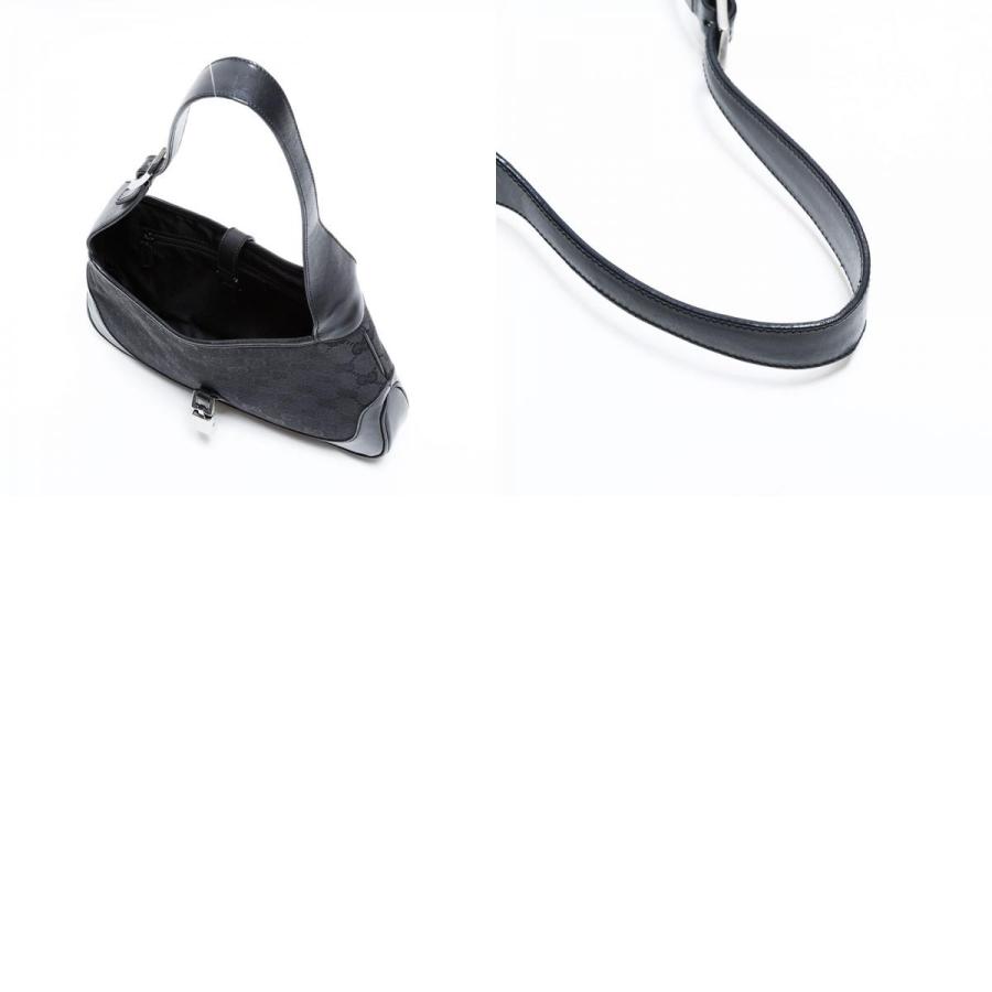 GUCCI（グッチ） ショルダーバッグ GGキャンバス ジャッキー ブラック
