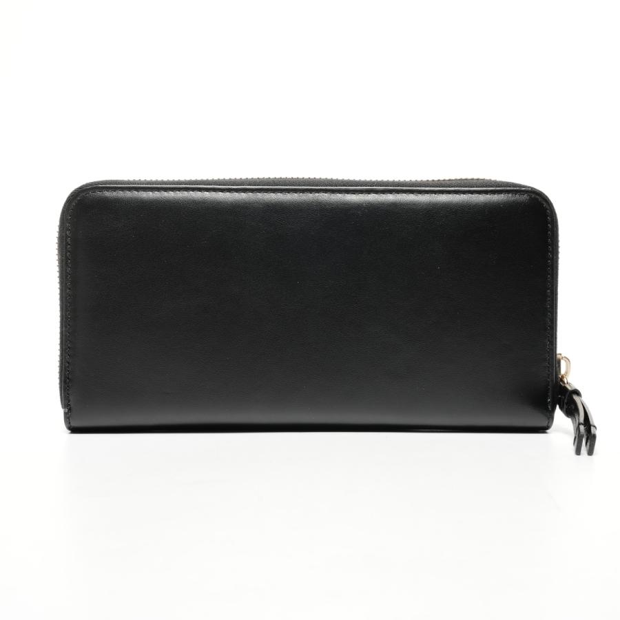 Chloe（クロエ） 長財布 レザー ラウンドジップ ロゴ ブラック【中古