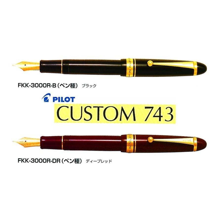 PILOT（パイロット） パイロット万年筆 カスタム743 ブラック 極細字