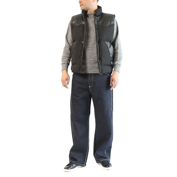 Schott N.Y.C（ショット） Schott レザーコンビ ダウン ベスト 782