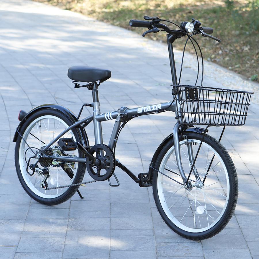 折りたたみ自転車 20インチ シマノ6段変速ギア 折畳み 自転車 折り畳み