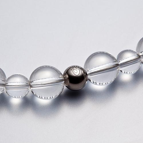 Phiten（ファイテン） 水晶コンビブレス 17cm(6mm・8mm玉)【公式