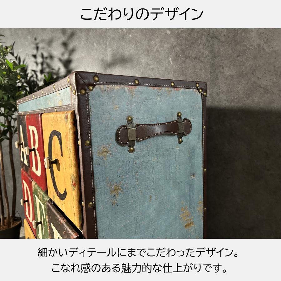 チェスト 123チェスト ABCチェスト 英語チェスト 収納 ビンテージ
