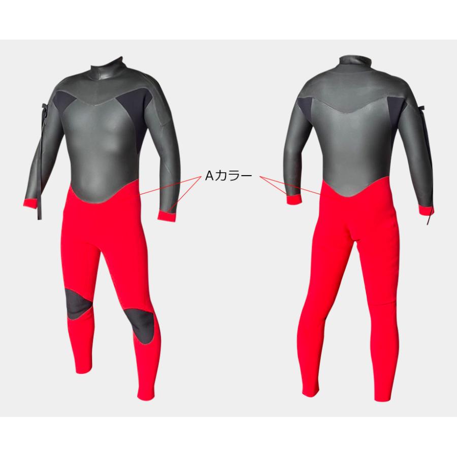 世界輸出モデル 日本製 ロングショルダーZIP セミドライ 5mm 3mm
