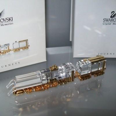 スワロフスキー Swarovski 2002年 廃盤品 『機関車, ゴールド