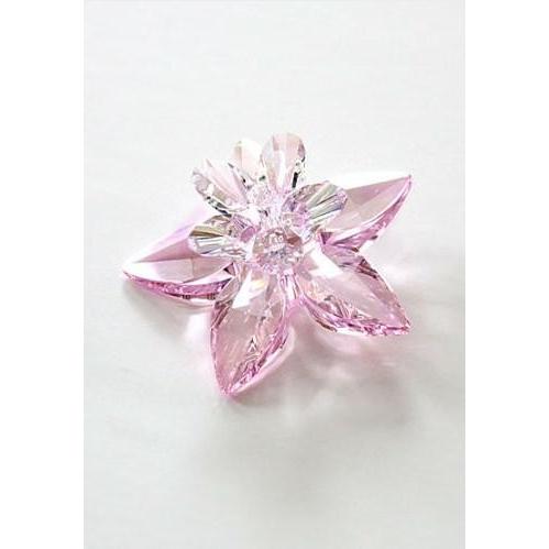 Swarovski ピンククリスタル 花 Swarovski ピンククリスタル 花