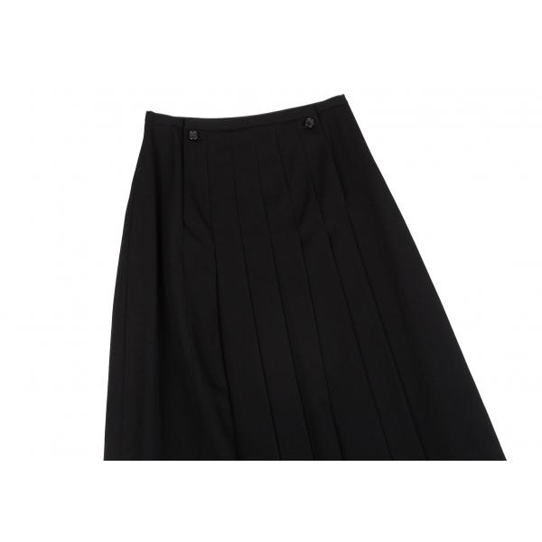 COMME des GARCONS（コムデギャルソン） ウールギャバフロントプリーツ
