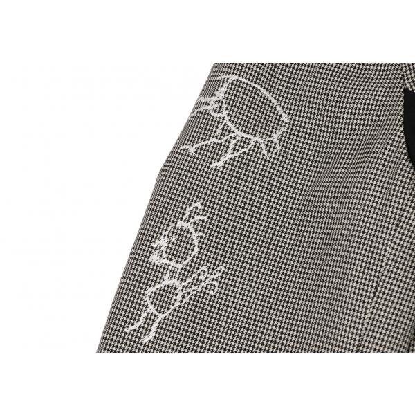 COMME des GARCONS（コムデギャルソン） ウール鳥刺繍切替千鳥格子