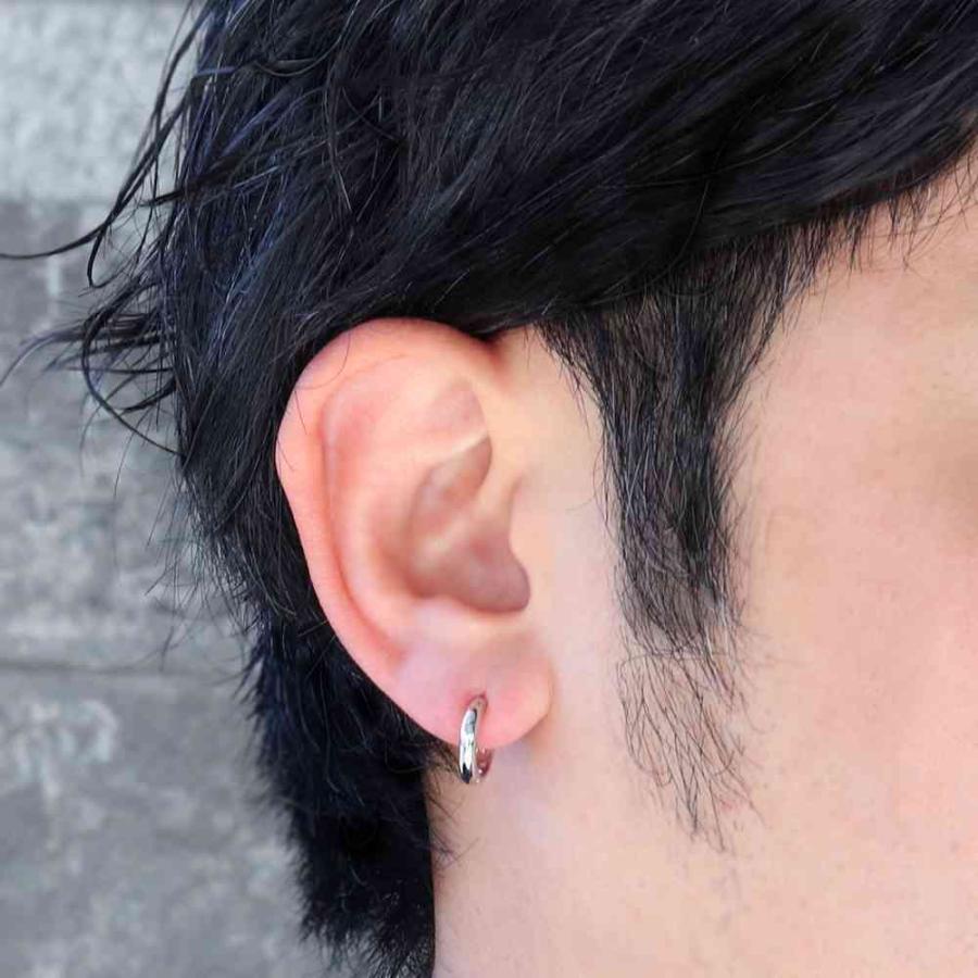 フープピアス 18k 小さめ 18金 メンズ ピアス 人気 シンプル K18 片耳