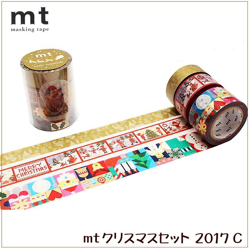 mt（エムティー） マスキングテープ カモ井加工紙 クリスマスセット
