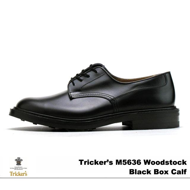 Tricker's（トリッカーズ） プレーントゥ ウッドストック ブラック