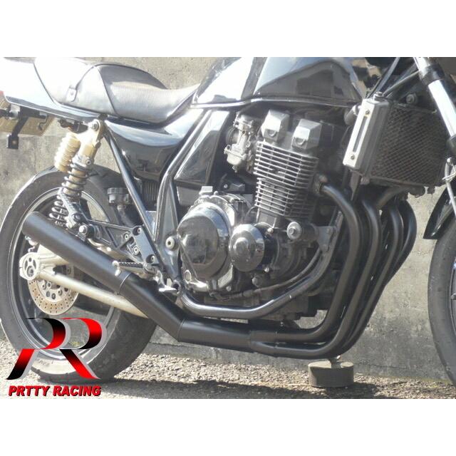 プリティー KAWASAKI ZRX400/2 〜97 ショート管 70π マフラー 黒