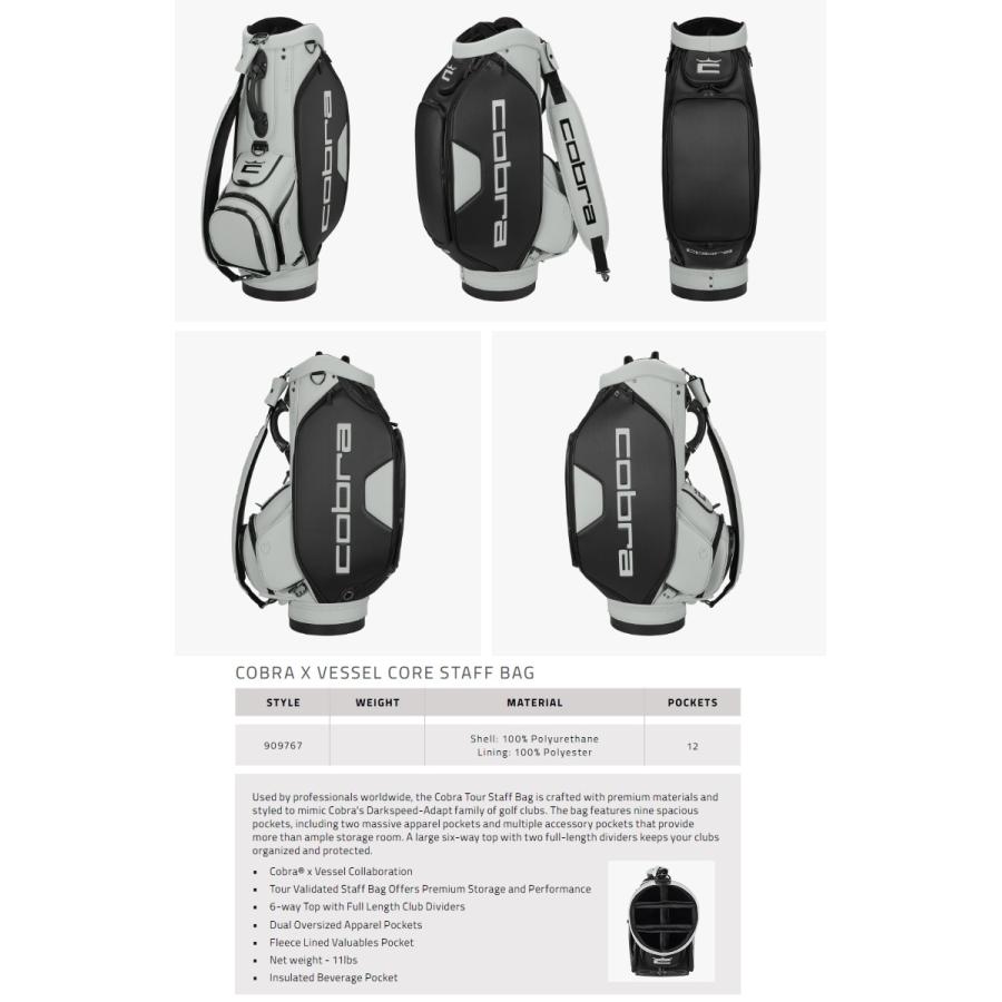 COBRA（コブラ） Cobra Golf Vessel Core Staff Golf Bag コブラゴルフ