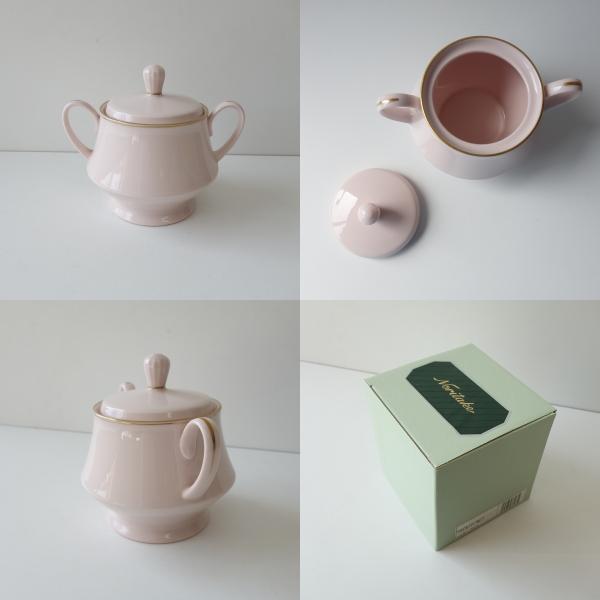 ノリタケ ヴィンテージ食器 ピンク シュガーポット コンテンポラリー