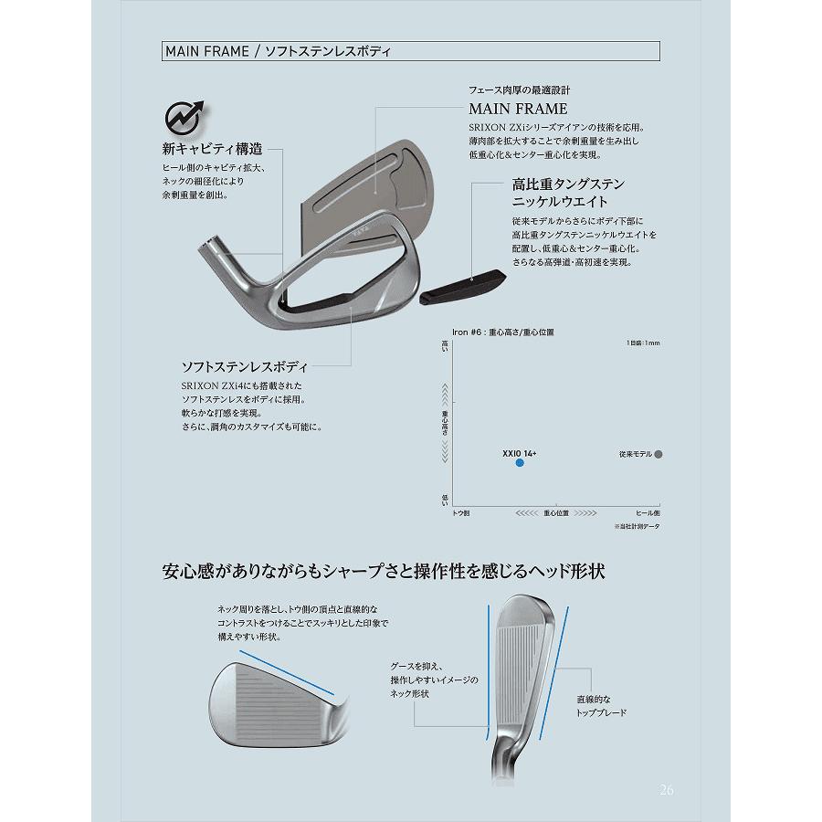 XXIO ダンロップ ゼクシオ 14＋（プラス） アイアン 5本セット（#6〜9
