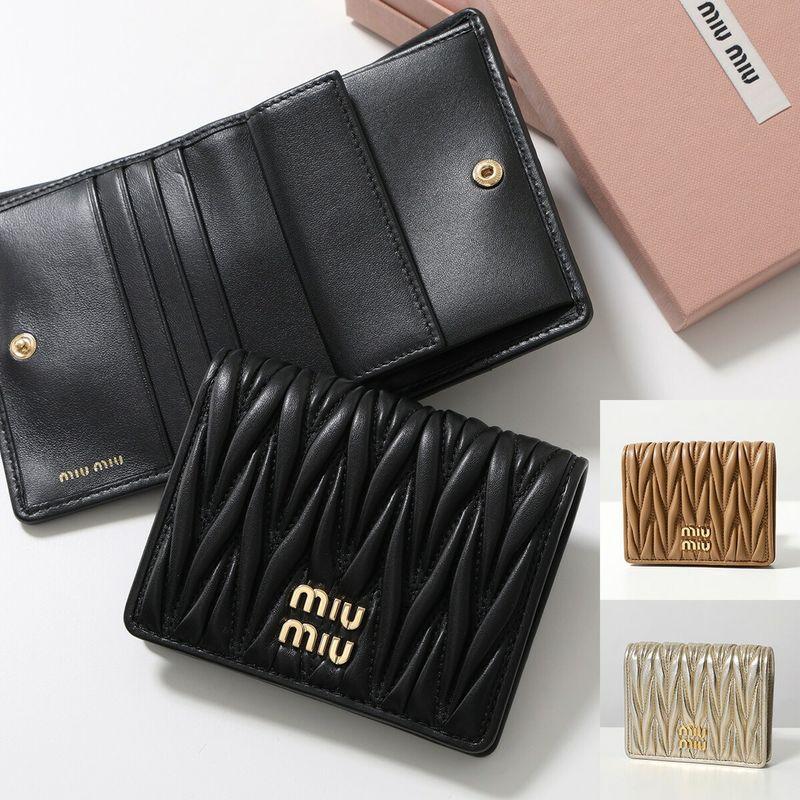 miu miu（ミュウミュウ） 二つ折り財布 5MV204 2FPP AFPP レディース