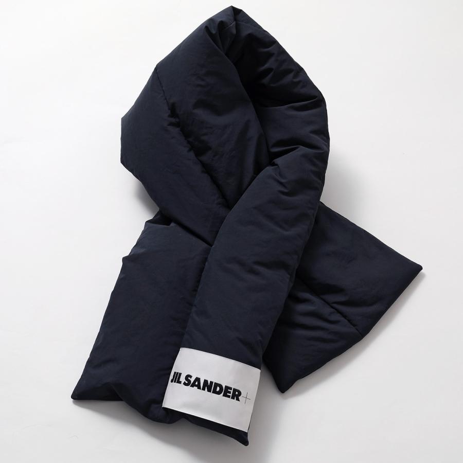 JIL SANDER+】ジルサンダー+ キルティング ダウンマフラー ネイビー