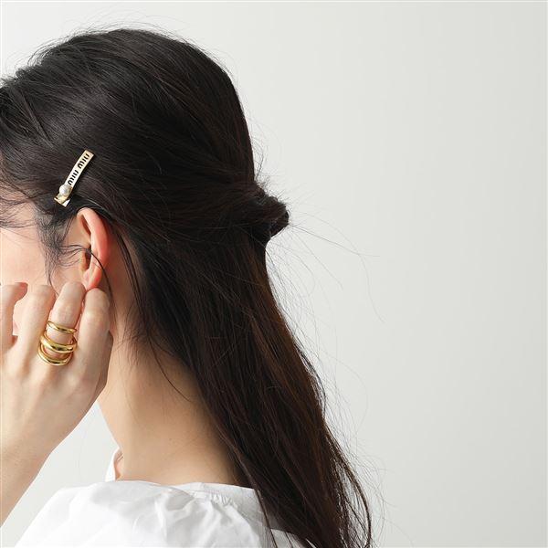 miu miu（ミュウミュウ） ヘアクリップ 5JF124 2DTU レディース 2個組