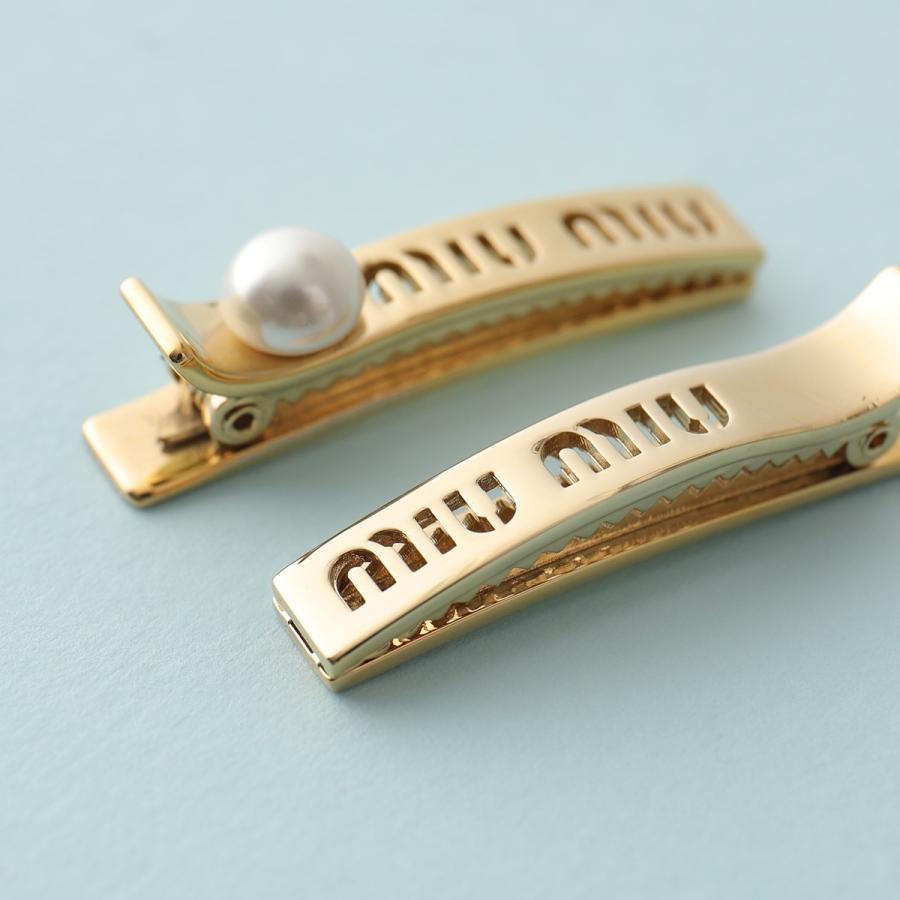 miu miu（ミュウミュウ） ヘアクリップ 5JF124 2DTU レディース 2個組