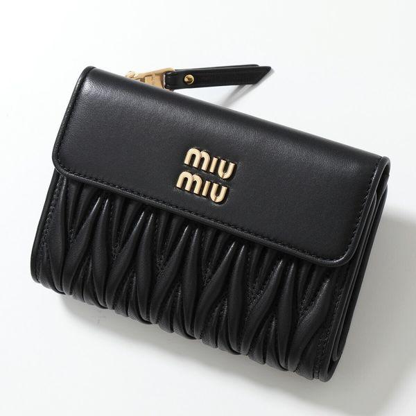 miu miu（ミュウミュウ） 二つ折り財布 MATELASSE マテラッセ 5ML225