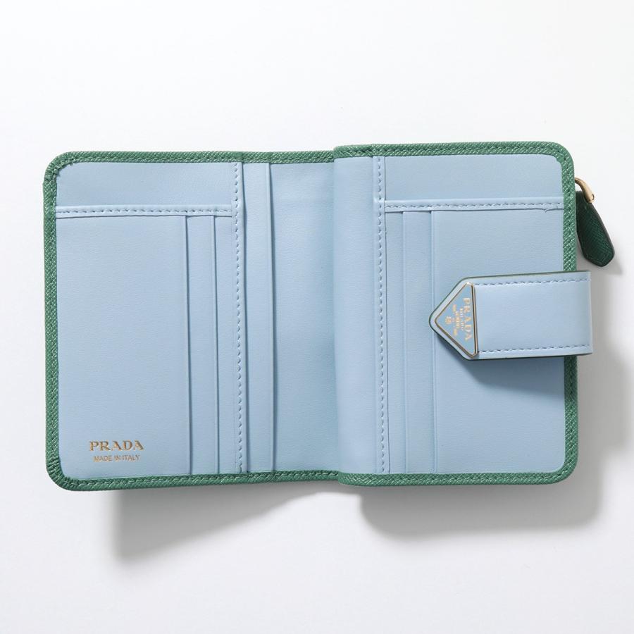 PRADA（プラダ） 二つ折り財布 1ML018 2DYG レディース サフィアーノ