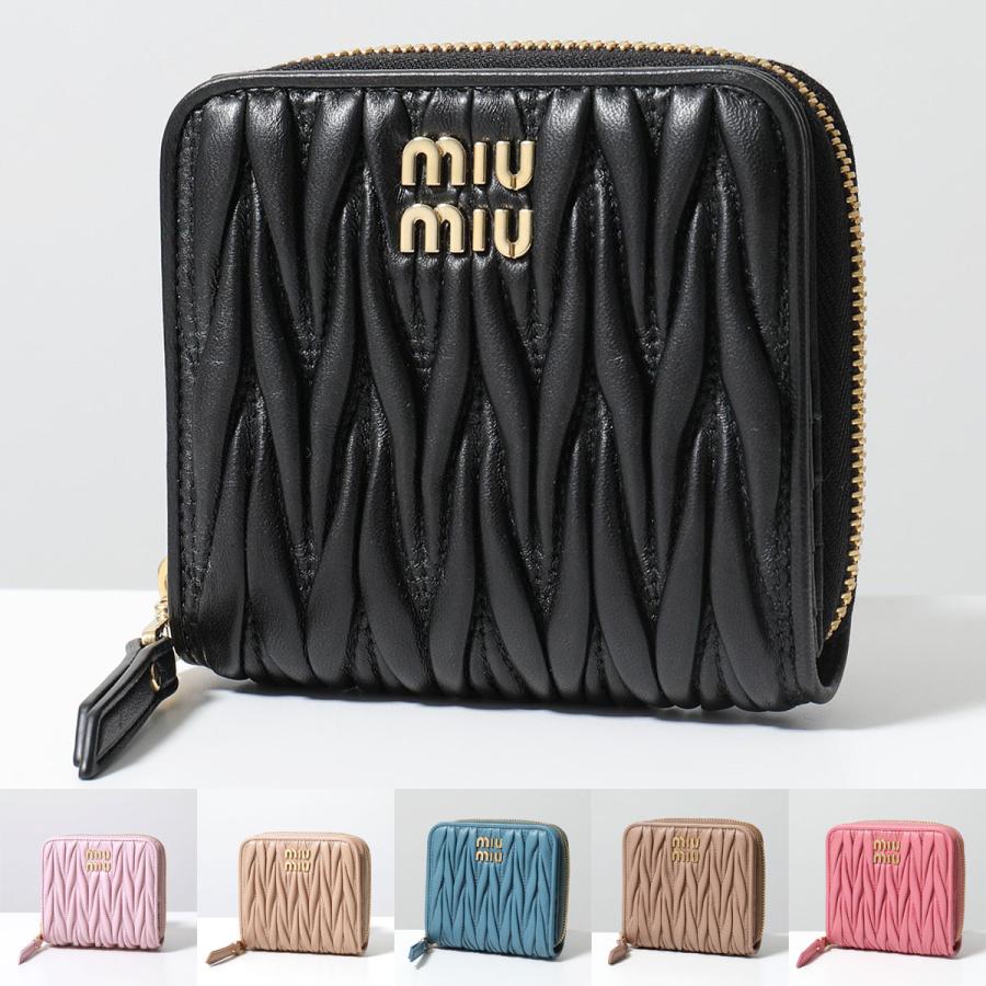 miu miu（ミュウミュウ） 二つ折り財布 MATELASSE マテラッセ 5ML522