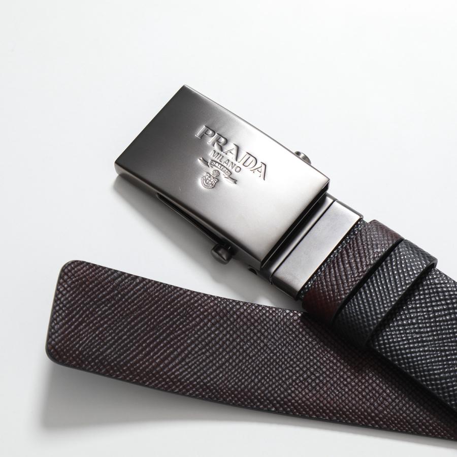 PRADA（プラダ） レザーベルト 2CM016 2FAD メンズ リバーシブル