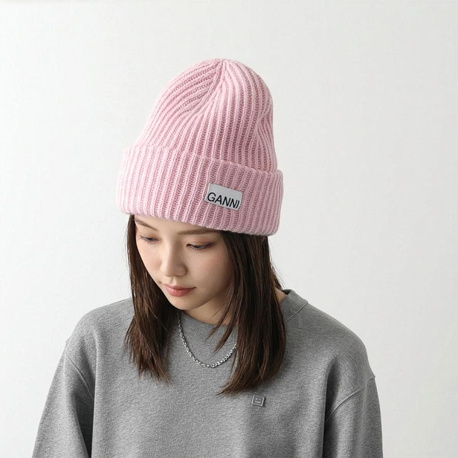 GANNI（ガニー） ニット帽 Structured Rib Beanie A4429 A6051 A6207