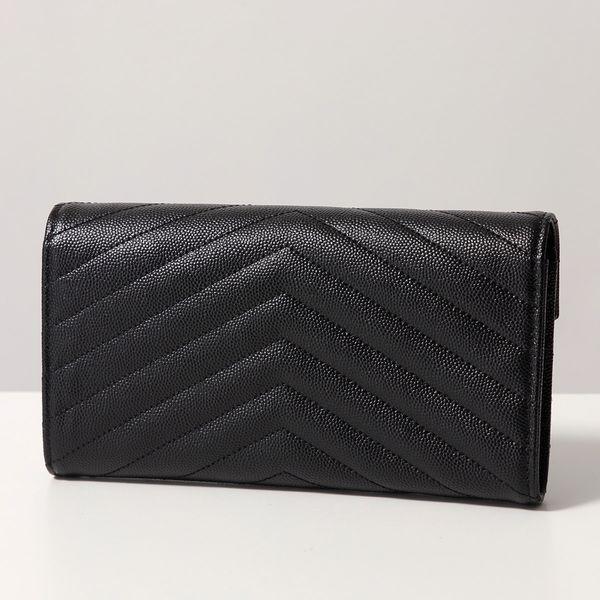 SAINT LAURENT サンローラン 二つ折り長財布 372264 BOW02 レディース