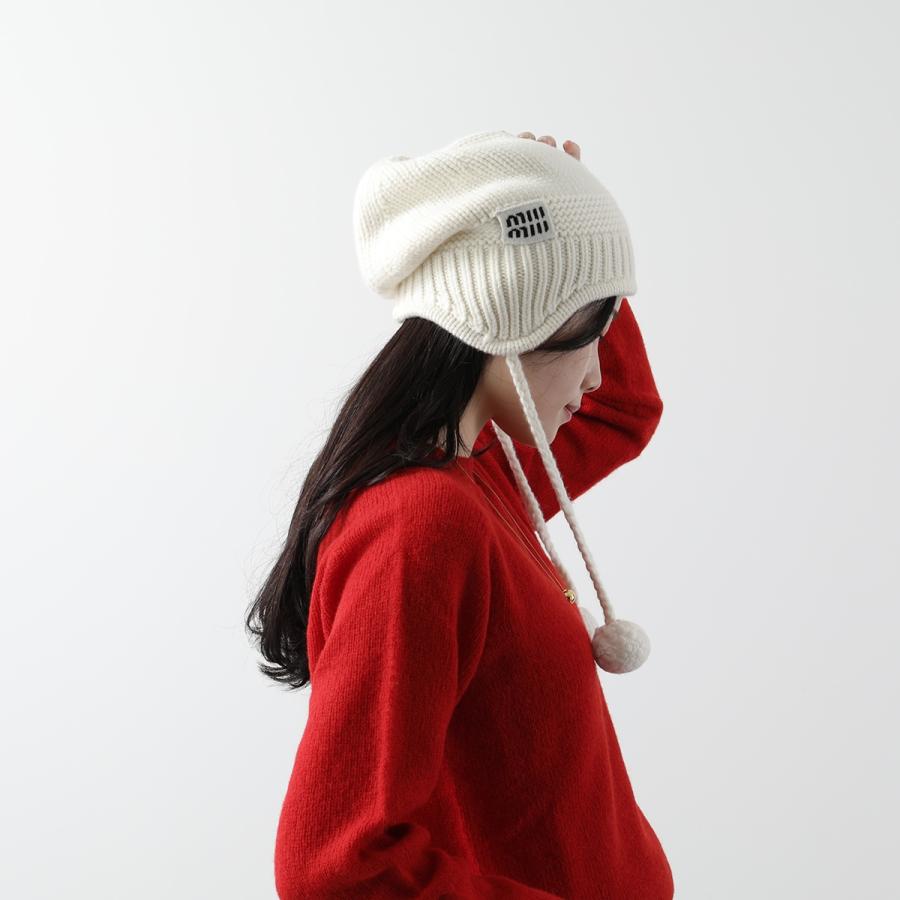 miu miu（ミュウミュウ） ニット帽 5HC324 2F8S レディース ウール