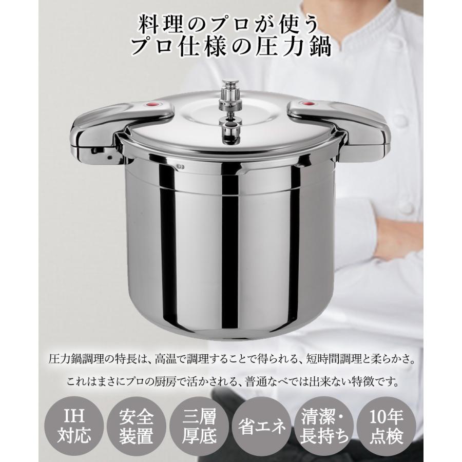 圧力鍋 業務用 大容量 両手圧力鍋 15L Pro Big3 ワンダーシェフ | プロ