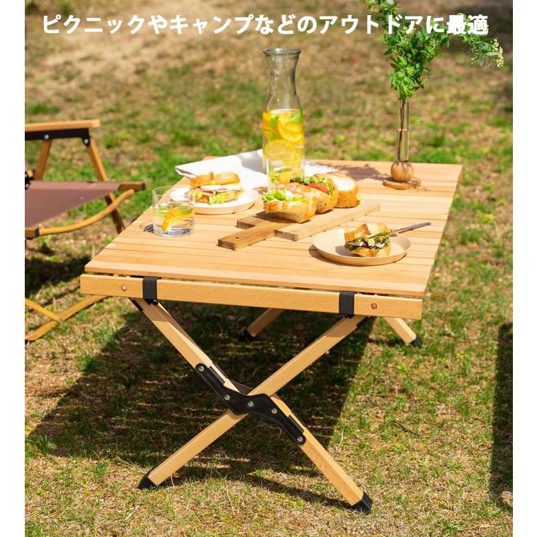 ウッドテーブル ファミキャン 62cm キャンプ テーブル 木製 折りたたみ