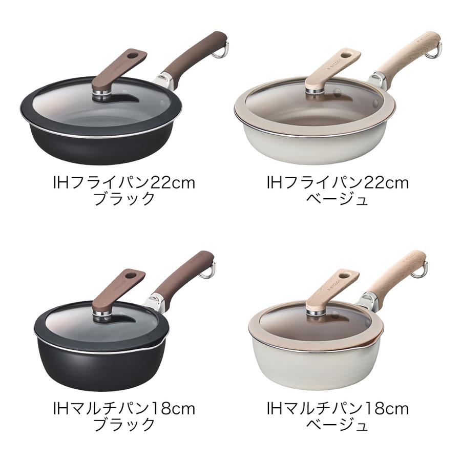 evercook ［ DECO ガラスふたセット フライパン 22cm / マルチパン