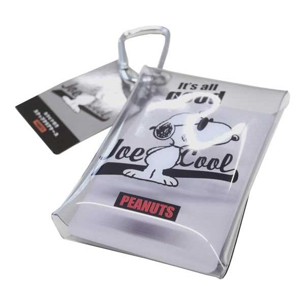 SNOOPY（スヌーピー） カラビナ付きスナップクリアケース ミニポーチ