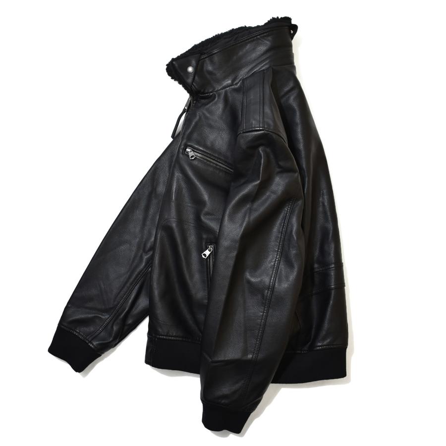 Levi's（リーバイス） レザー ボンバージャケット ブラック メンズ