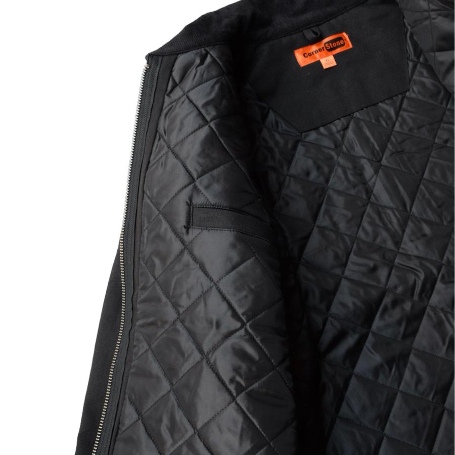 CornerStone ダック クロス ワークジャケット J763 ブラック メンズ
