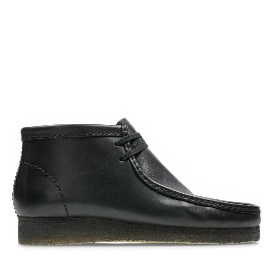 Clarks（クラークス） ワラビー ブーツ ブラックレザー メンズ/ブーツ