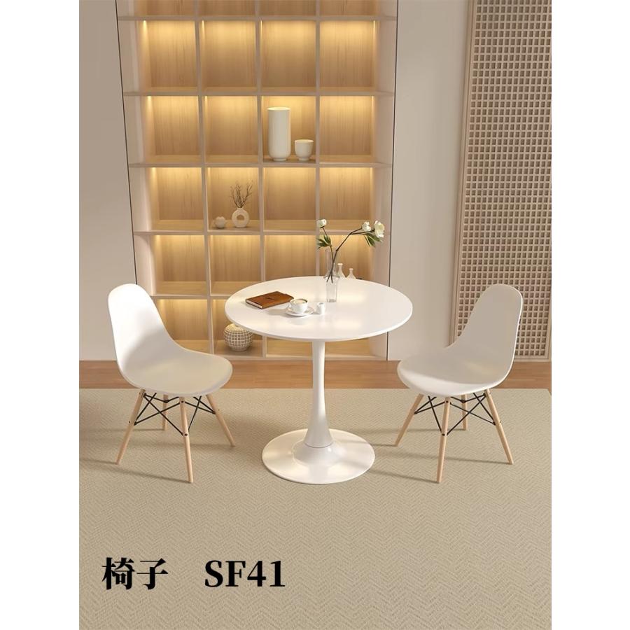 F＆I 丸テーブル カフェテーブル ダイニングテーブル 白 直径60cm 直径